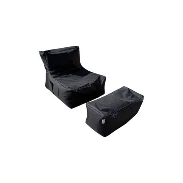 Baštenski lazy bag set ATELIER DEL SOFA XXL Sedir crni 0