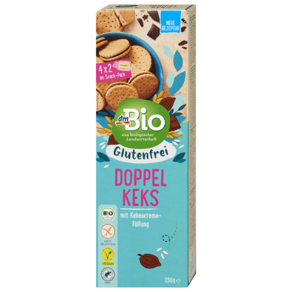 DM BIO sendvič keks bez glutena 230g 0