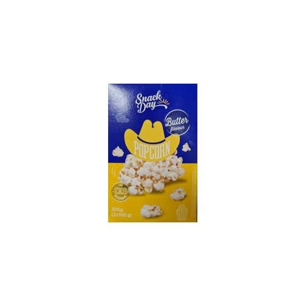 Kokice SNACK DAY za mikrotalasnu maslac 3x100g 0