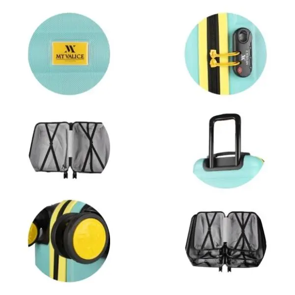 MYVALICE kofer Zoozie Bags tirkizni 6858 2
