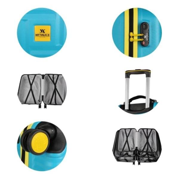 MYVALICE kofer Zoozie Bags tirkizni 8777 2