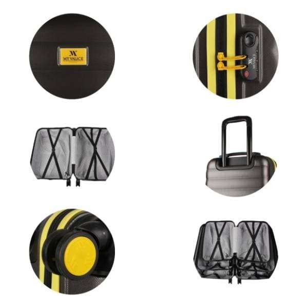 MYVALICE set kofera Zoozie Bags crni 3kom 6452 2
