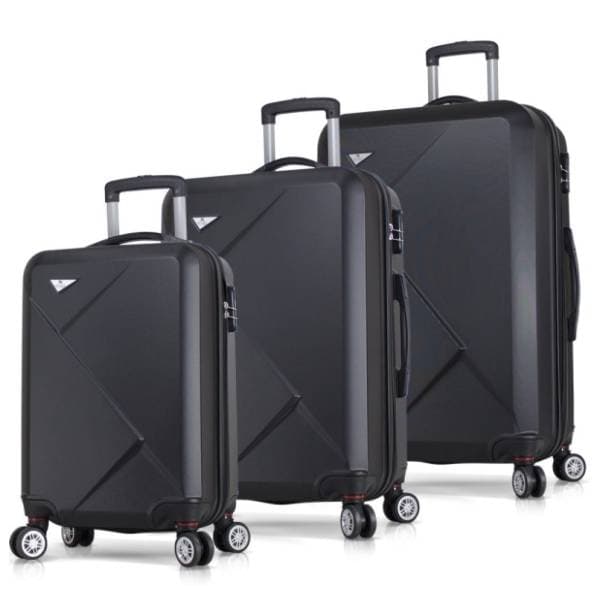 MYVALICE set kofera Zoozie Bags Diamond crni 3kom 8008 0