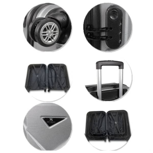 MYVALICE set kofera Zoozie Bags Diamond plavi 2kom 6820 2