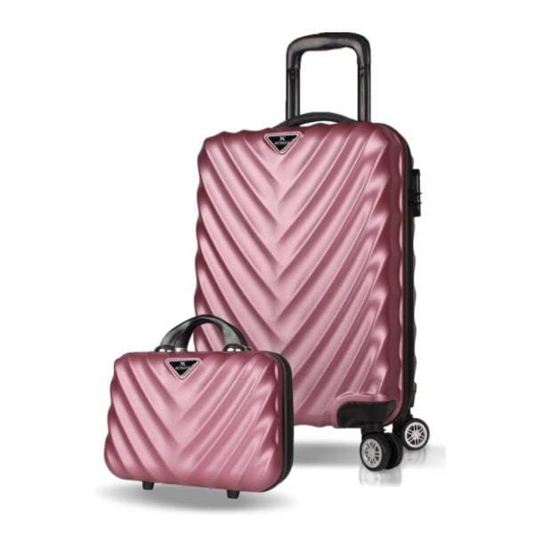 MYVALICE set kofera Zoozie Bags roze 2kom 7323 0