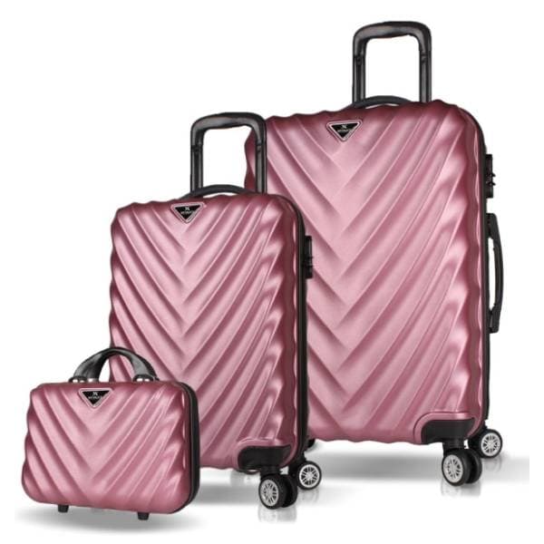 MYVALICE set kofera Zoozie Bags roze 3kom 7484 0