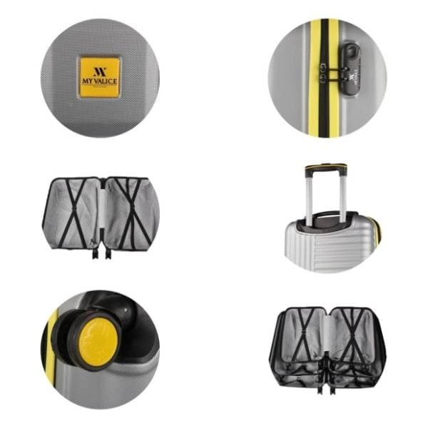 MYVALICE set kofera Zoozie Bags sivi 3kom 8098 2