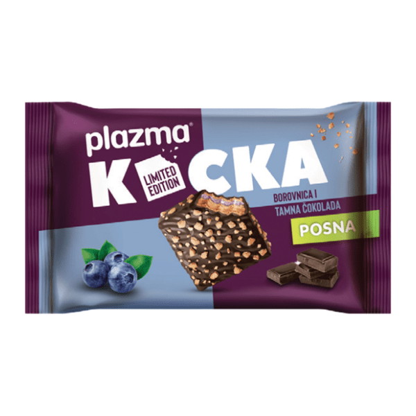 Napolitanka PLAZMA kocka borovnica 67,5g 0