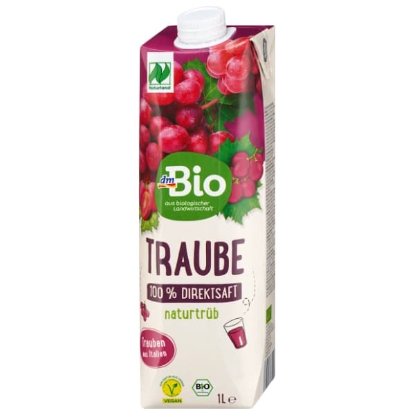 Voćni sok DM BIO mutni grožđe 1l 0