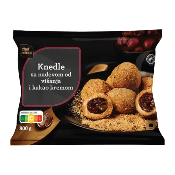 CHEF SELECT knedle sa višnjom i kakao kremom 800g 0