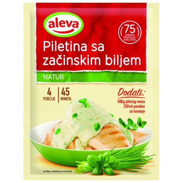 Dodatak ALEVA piletina sa začinskim biljem 33g 0