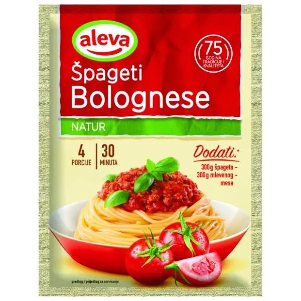 Dodatak ALEVA za špagete Bolognese 59g 0