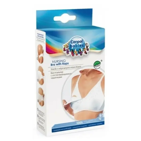 Grudnjak za dojilje classic CANPOL BABIES 75DD beli 0