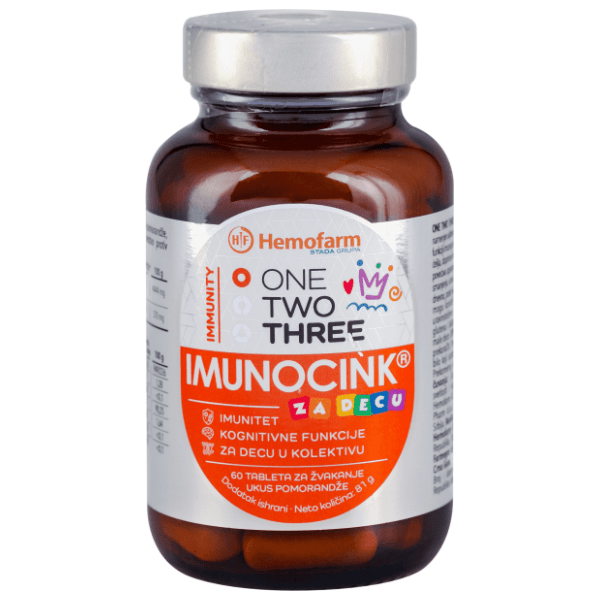 HEMOFARM tablete za decu one two three imunocink 60kom 0