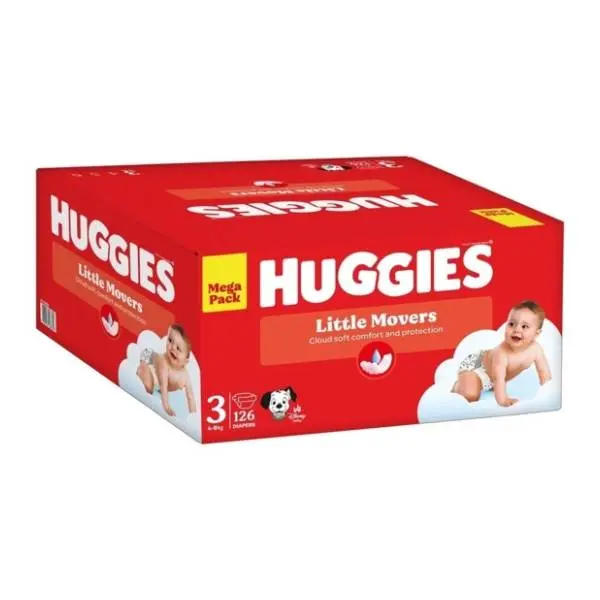 HUGGIES pelene Little Movers 3 126kom 0