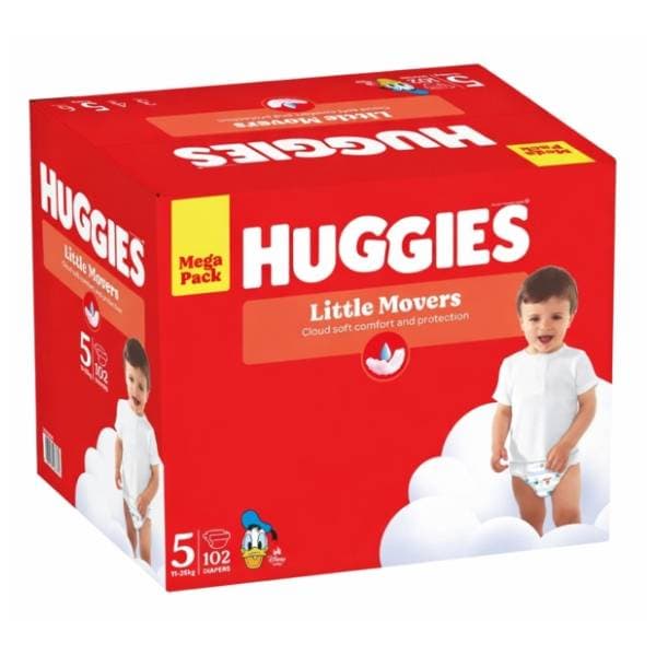 HUGGIES pelene Little Movers 5 102kom 0