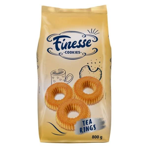 Keks FINESSE Čajni kolutići 800g 0