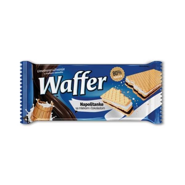 Napolitanke WAFFER mleko čokolada 170g 0