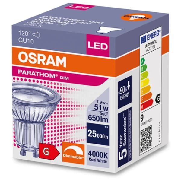 OSRAM LED sijalica GU10 7.9W (51W) Ledvance Spot 0