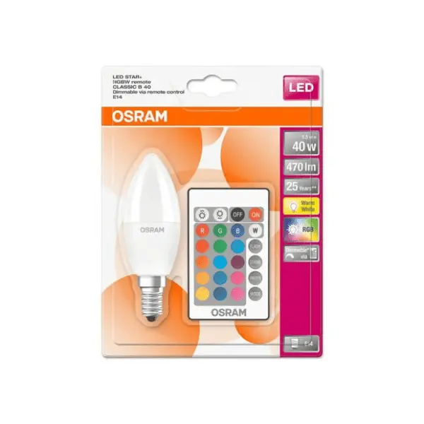 OSRAM LED sijalica sa daljinskim upravljačem E14 5.5W RGB 0