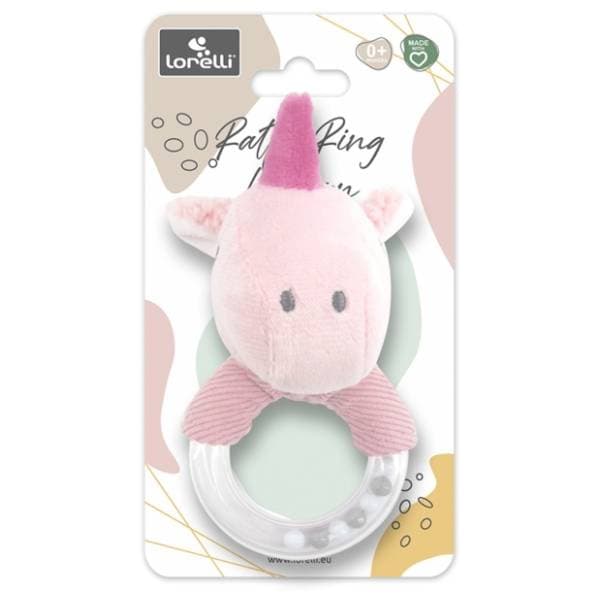 Plišana zvečka ring unicorn LORELLI BERTONI 0