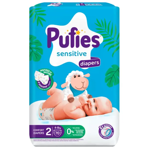PUFIES sensitive pelene 2 70kom 0