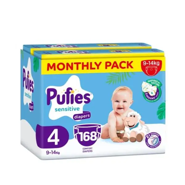 PUFIES pelene sensitive 4 168kom 0