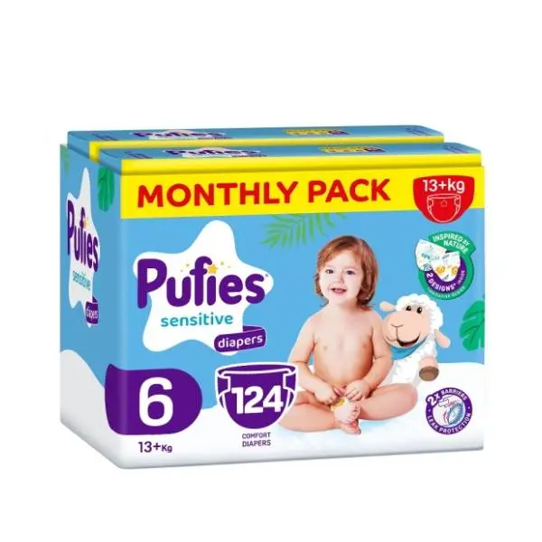 PUFIES pelene sensitive 6 124kom 0