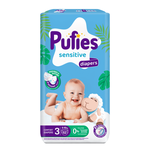 PUFIES pelene sensitive MP 3 62kom 0