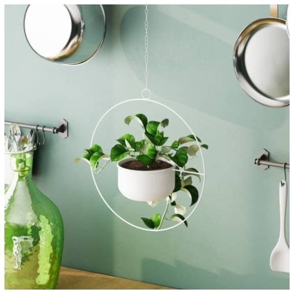 Saksija WALLXPERT Decorative pot 40x40x17cm bela 1