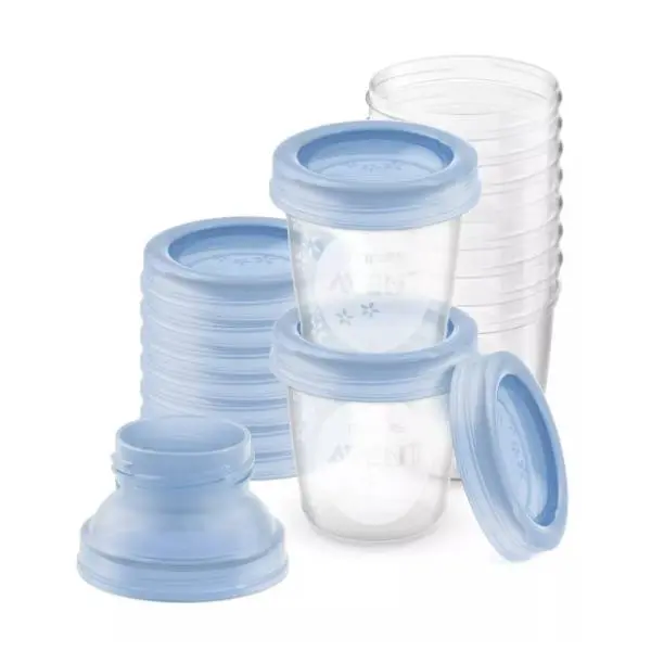 Šolje sa poklopcem i adapterom AVENT 180ml 10kom 0