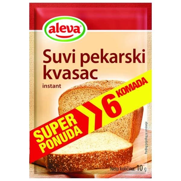 Suvi pekarski kvasac ALEVA 6x10g 0
