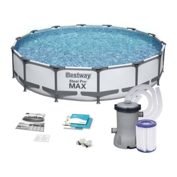 BESTWAY bazen sa filter pumpom 427×84 cm Steel Pro Max 0