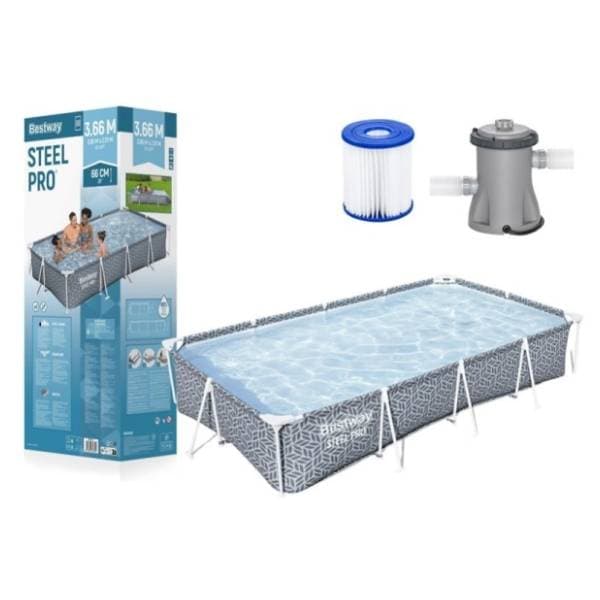 BESTWAY bazen sa pumpom 366×201×66cm Steel Pro 1
