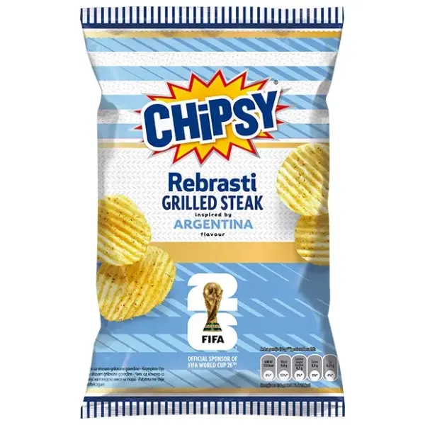 Čips CHIPSY X cut grilled steak 95g 0