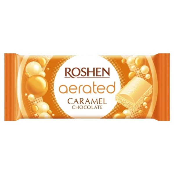 Crna čokolada ROSHEN bubble white karamela 80g 0
