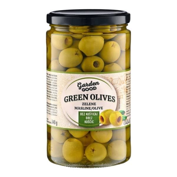 GARDEN GOOD zelene masline bez koštice 700g 0
