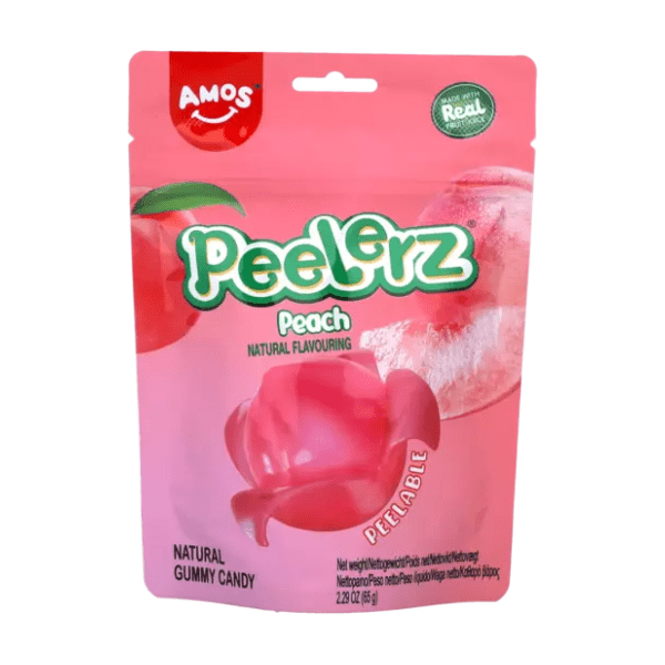 Gumene bombone AMOS Peelerz breskva 65g 0