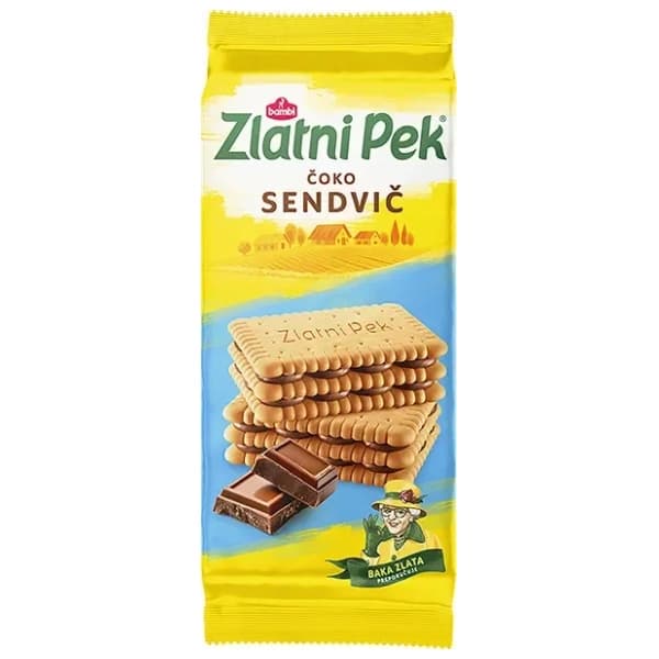 Keks ZLATNI PEK čoko sendvič 144g 0