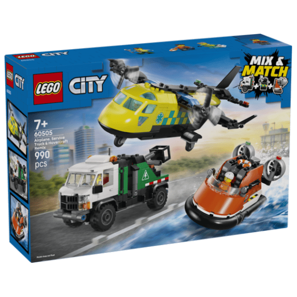 LEGO City Remiks avion servisni kombi i lebdelica 60505 0