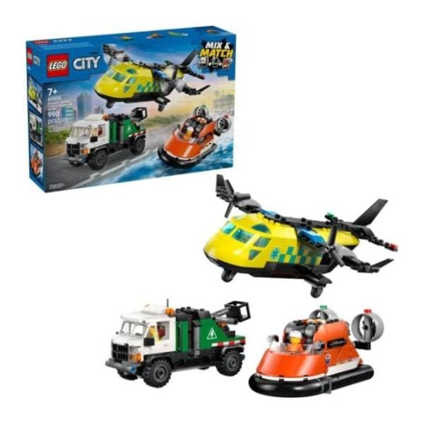 LEGO City Remiks avion servisni kombi i lebdelica 60505 1