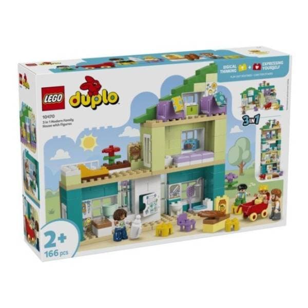 LEGO DUPLO 3u1 Savremena porodična kuća sa figurama 10470 0