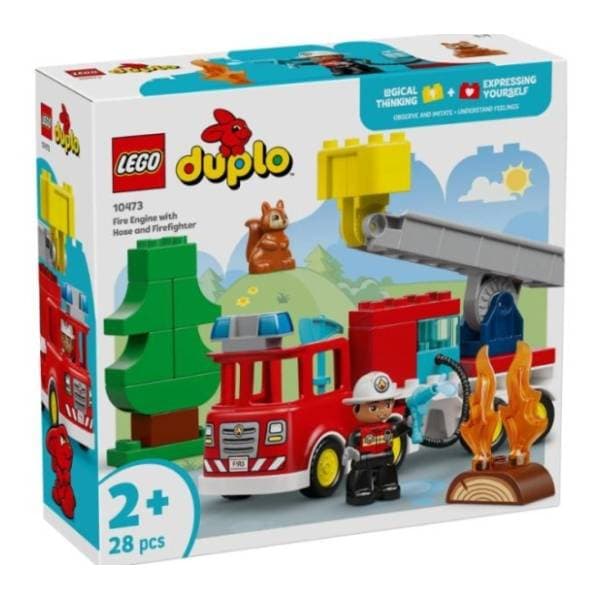 LEGO DUPLO Vatrogasni kamion sa crevom i vatrogascem 10473 0
