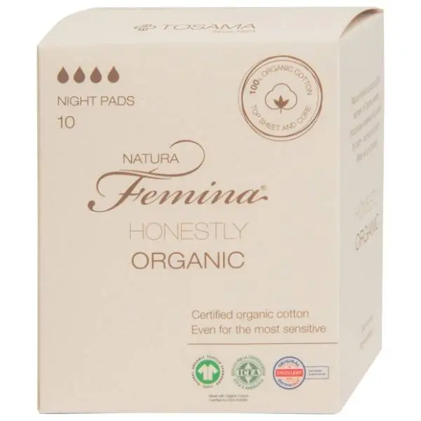 NATURA FEMINA organic noćni ulošci 10kom 0