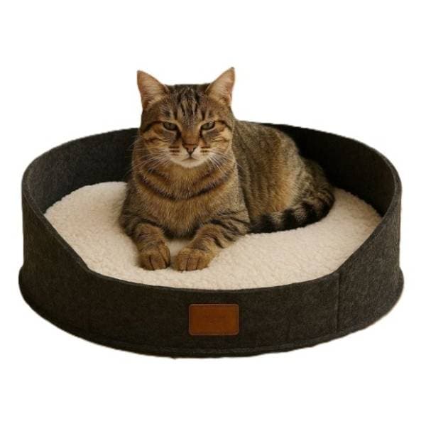 PAWS & WHISKERS Robin krevet za ljubimce sivi 0