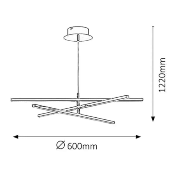 RABALUX LED visilica 18W Meredith 2480 1