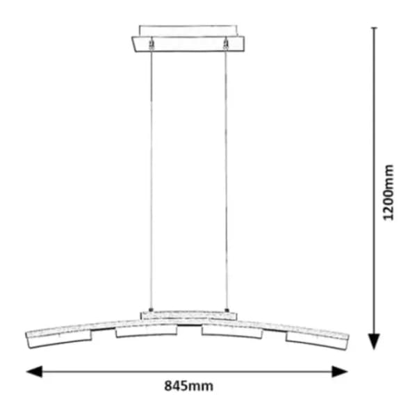 RABALUX LED visilica 20W Eucalyptus 2957 2