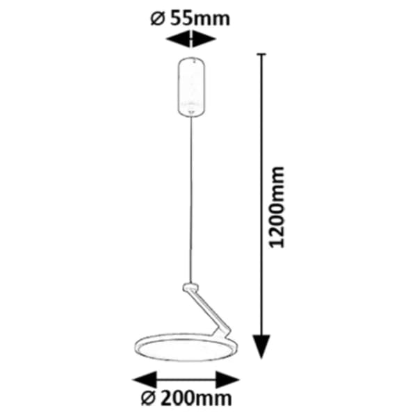 RABALUX LED visilica 20W Ovidia 72328 2