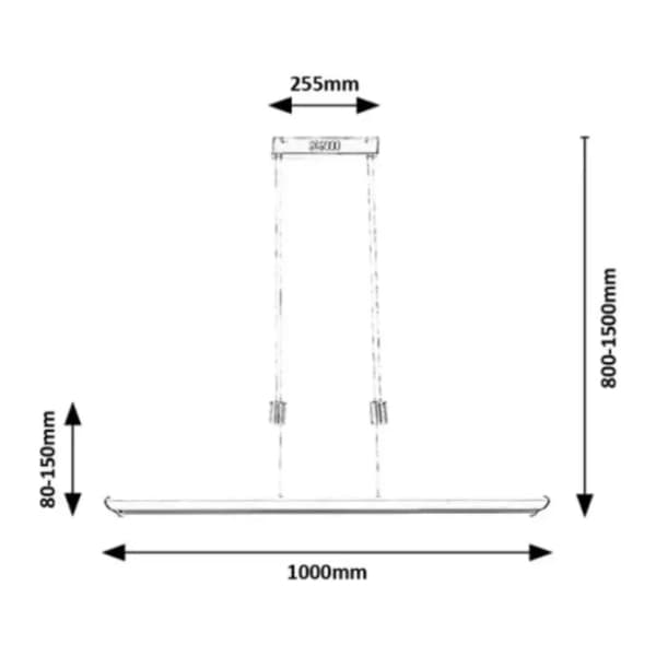 RABALUX LED visilica 24W Temperius 72011 RGB 2