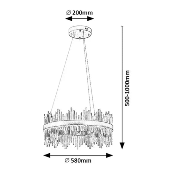 RABALUX LED visilica 36W Mabel 72227 2